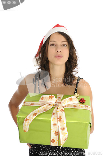 Image of Pretty girl at christmas