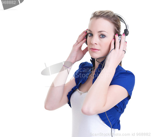 Image of listening to music headphones