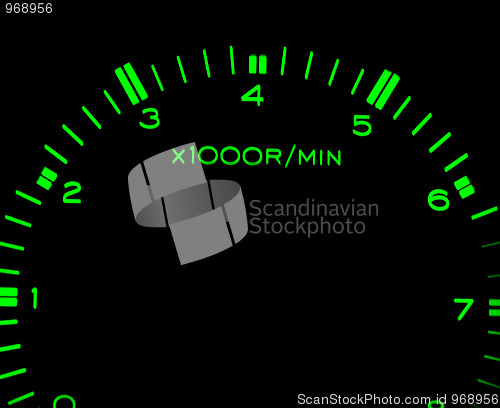 Image of Car  tachometer