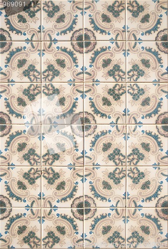 Image of Portuguese glazed tiles