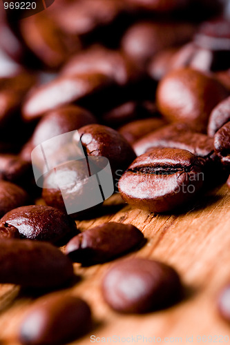 Image of fried coffee beans