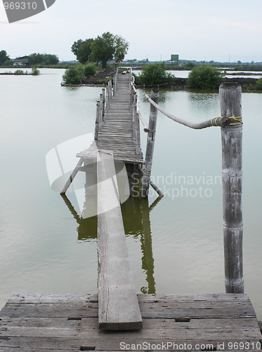 Image of Wooden bridge in Thailand