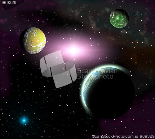 Image of space landscape