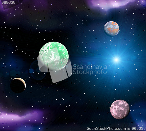 Image of space landscape
