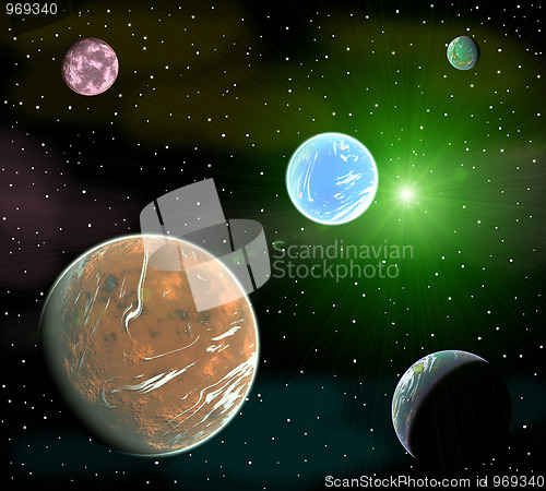 Image of space landscape