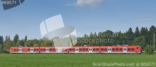 Image of red train