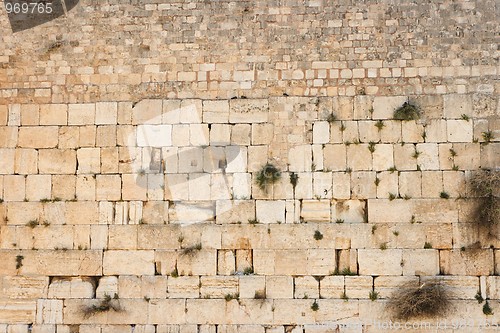 Image of Wailing Wall (Western Wall) in Jerusalem texture 
