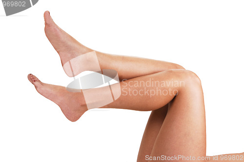 Image of The legs of a young woman.