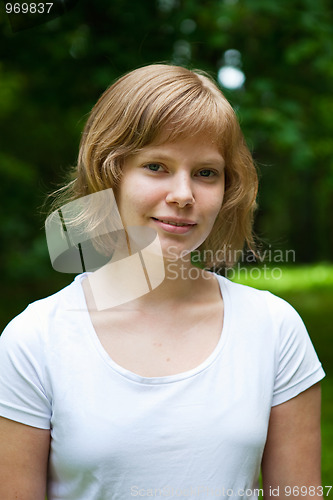 Image of Beautiful, natural young girl