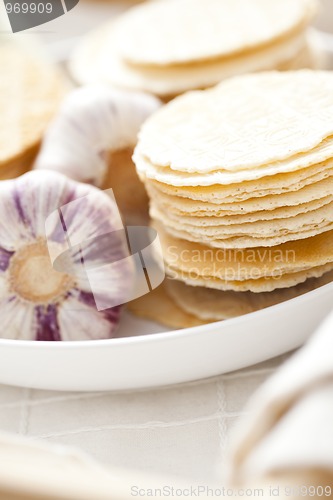 Image of garlic waffles