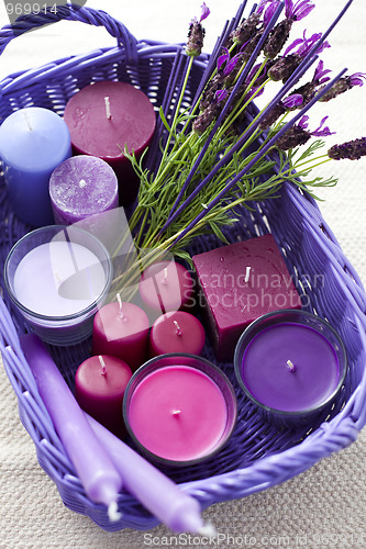 Image of lavender candles