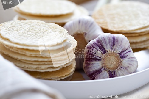 Image of garlic waffles