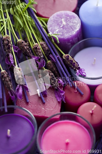 Image of basket with candles
