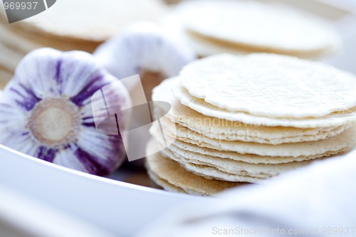 Image of garlic waffles