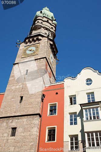Image of The Old Town watch tower of Innsbruck