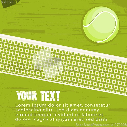 Image of Grunge tennis background