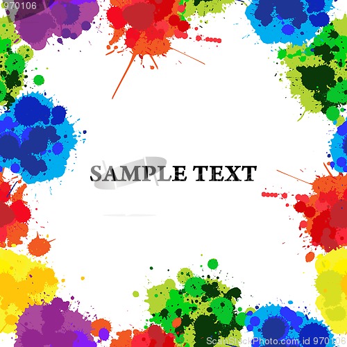 Image of Seamles color splats