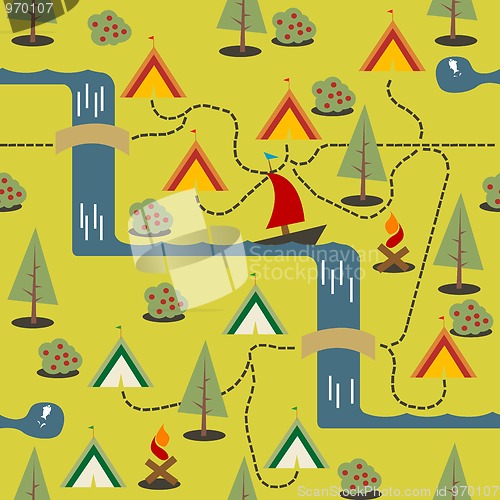 Image of Camping site map