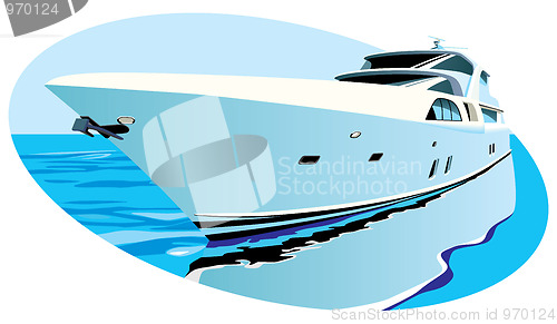 Image of luxury yacht