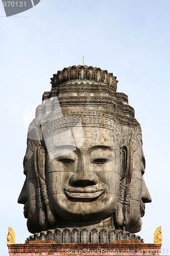 Image of Buddha faces