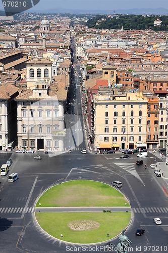 Image of view of panorama Rome, Italy