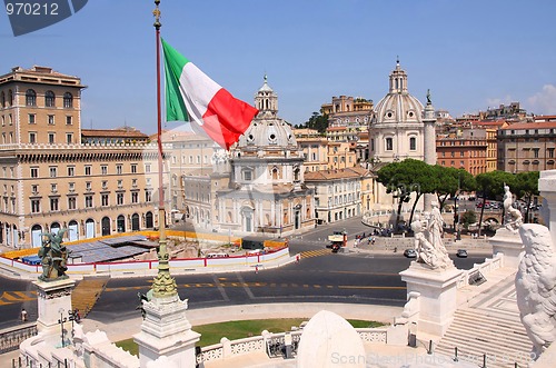 Image of view of panorama Rome, Italy