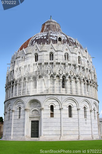 Image of Baptistry of St. John in Pisa, Italy 