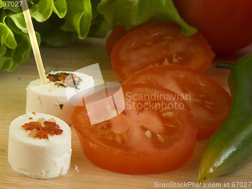 Image of Fresh cheese & tomatoes II