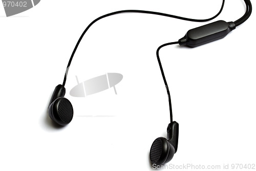 Image of earphones isolated on white 