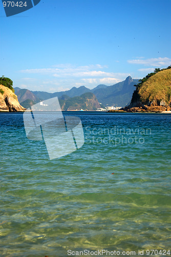 Image of Copacabana beach view from Niteroi