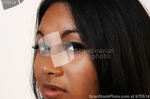 Image of Face of Asian girl.