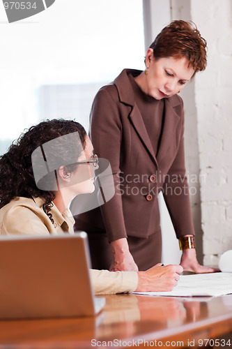 Image of Working businesswomen