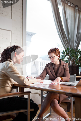 Image of Working businesswomen