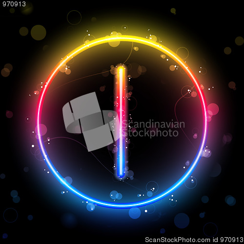 Image of Alphabet Rainbow Lights in Circle Button