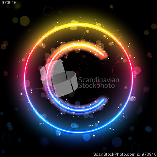 Image of Alphabet Rainbow Lights in Circle Button