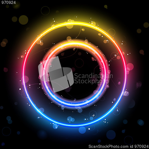 Image of Alphabet Rainbow Lights in Circle Button
