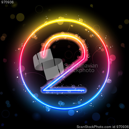 Image of Number Rainbow Lights  Glitter with Sparkles