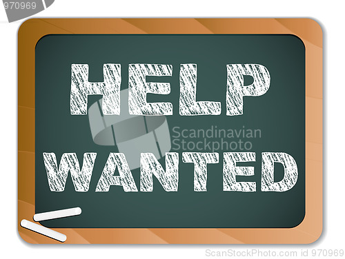 Image of Help Wanted written on Chalk Blackboard