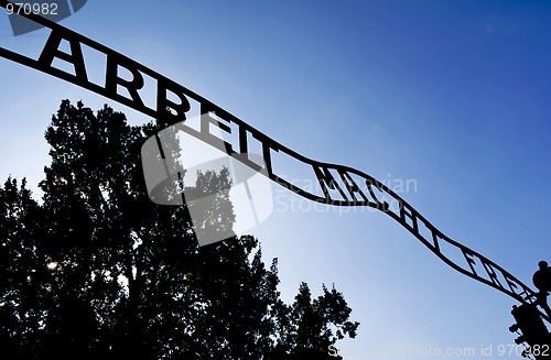 Image of Auschwitz Birkenau concentration camp.