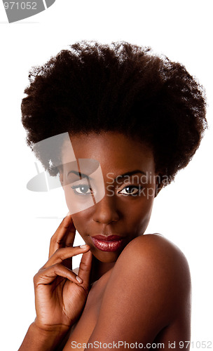 Image of African beauty face skincare