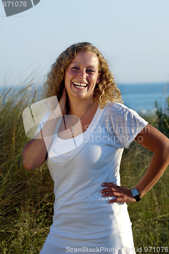 Image of Young woman smiling