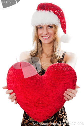 Image of The lady with a plush heart 
