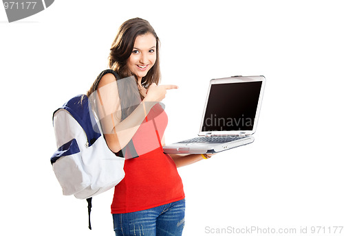 Image of Happy teenager student