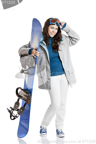 Image of Snowboard woman