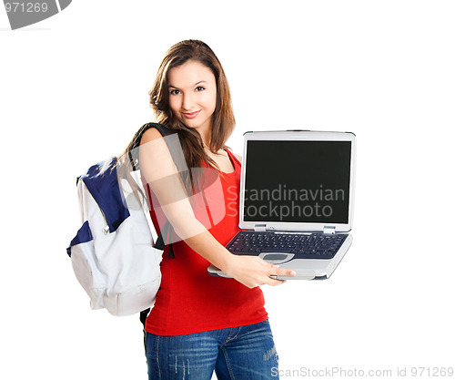 Image of Happy teenager student