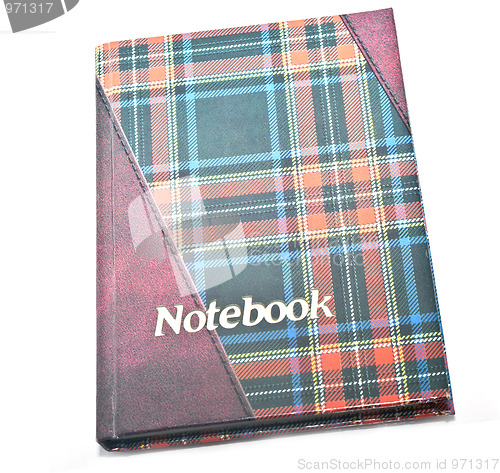 Image of Isolated colored notebook on white.