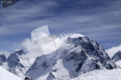 Image of Caucasus Mountains. Dombay-Ulgen.