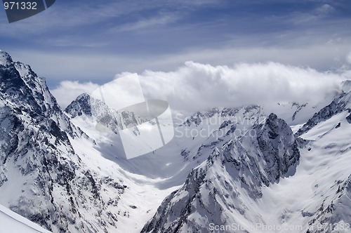 Image of Caucasus Mountains. Dombay.