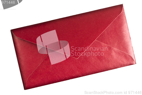 Image of Red envelope isolated on white 