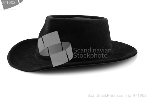 Image of Western cowboy black felt hat